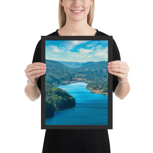 Crystal Springs Reservoir Framed poster