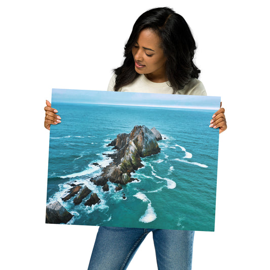 San Pedro Point Rocks Metal prints