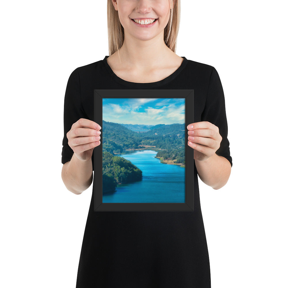 Crystal Springs Reservoir Framed poster
