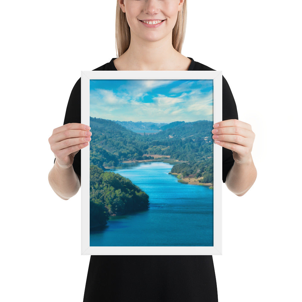 Crystal Springs Reservoir Framed poster