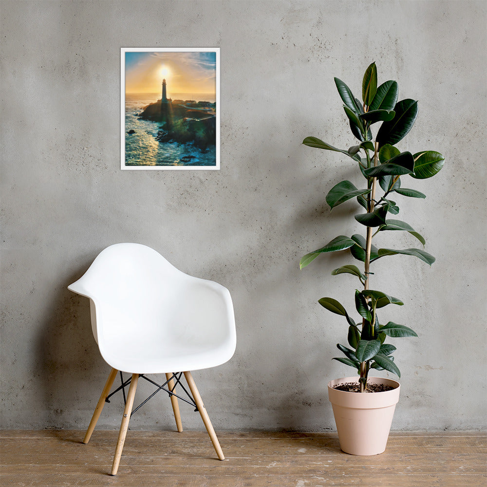 Pigeon Point Lighthouse Framed poster