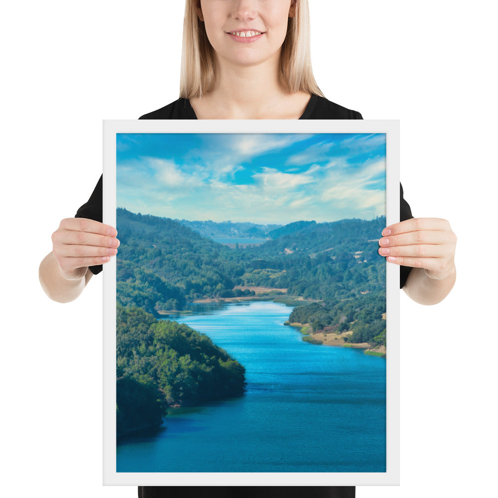 Crystal Springs Reservoir Framed poster