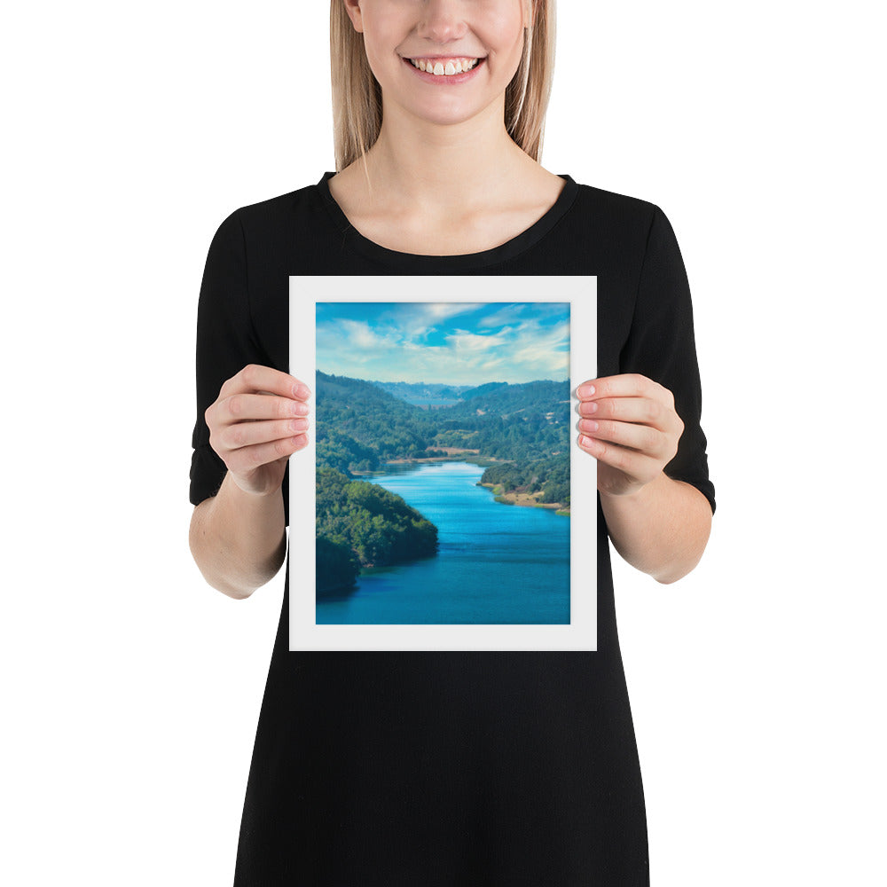 Crystal Springs Reservoir Framed poster